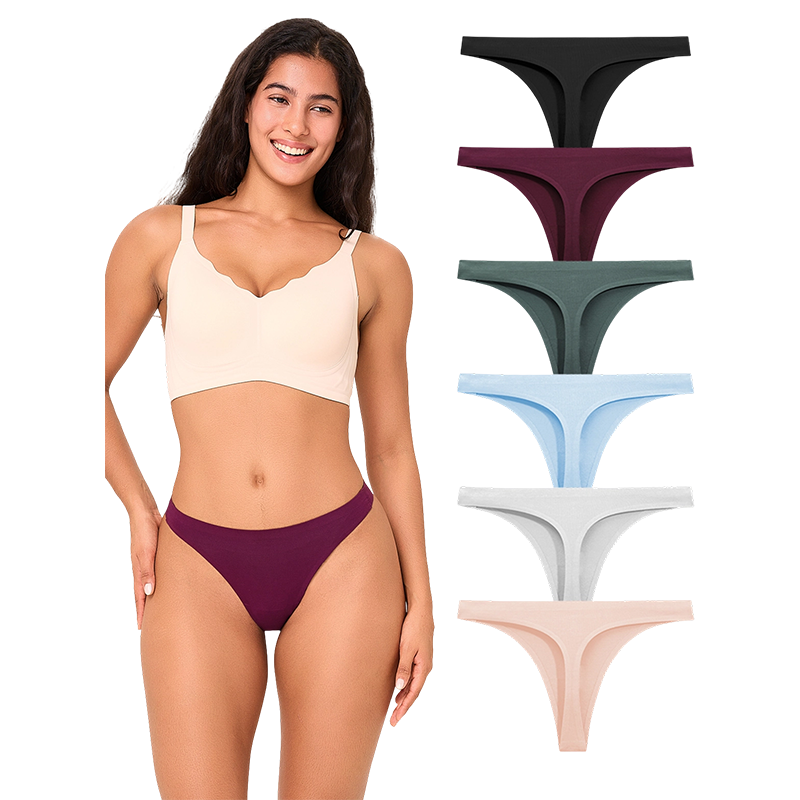 Nahtlose No-Show-Tangas für Damen